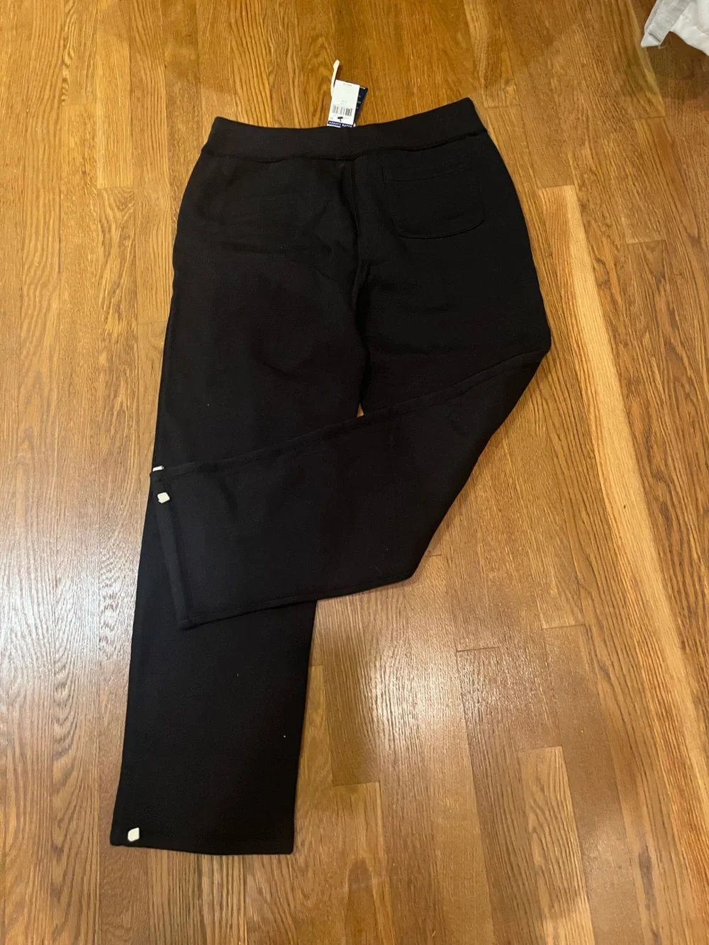 Polo by Ralph Lauren Black Knit Waistband Pants with Blue Label